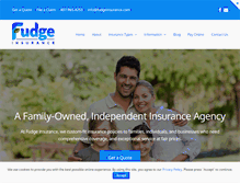 Tablet Screenshot of fudgeinsurance.com